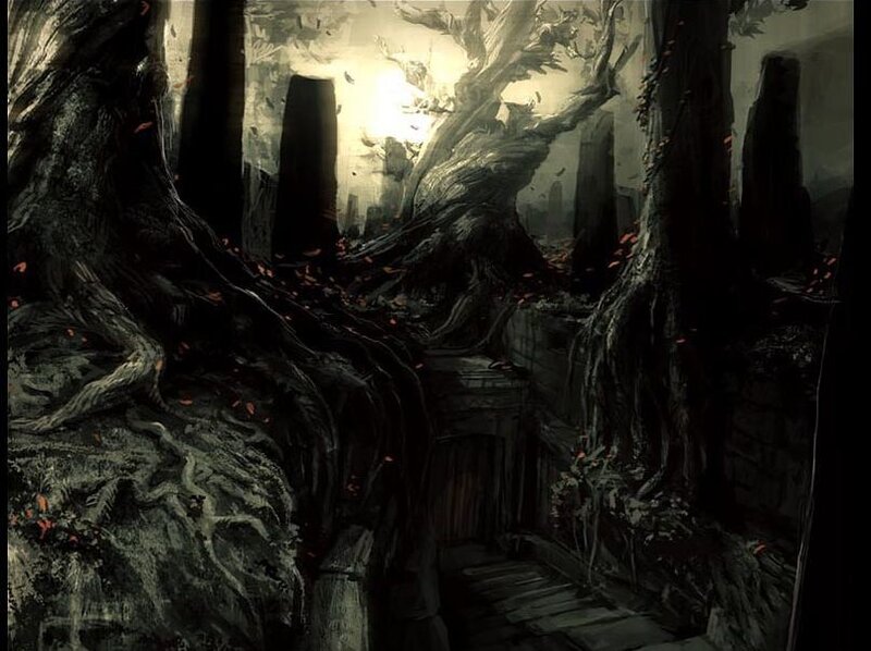 Ancient Ruins Overgrown with Trees