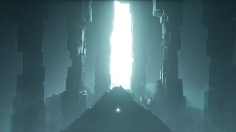 Ancient Ruins with Light