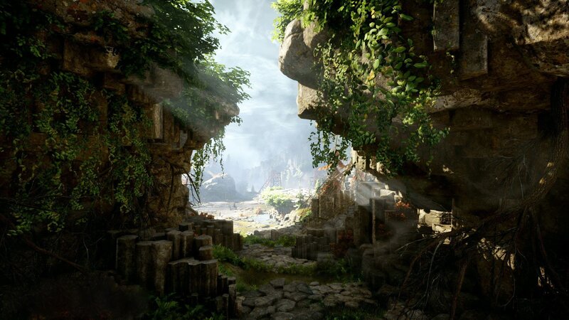 Ancient Ruins with Vines