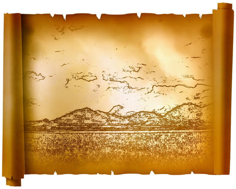 ancient scroll landscape