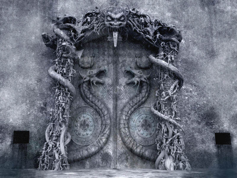 ancient serpent door