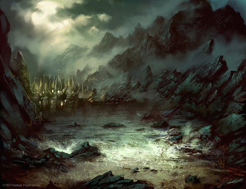 Ancient Ships in Mountain Lake