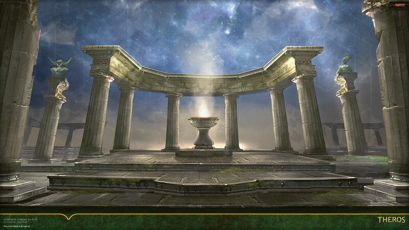 Ancient Shrine at Night