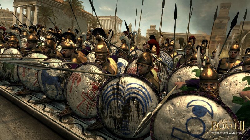 Ancient Soldiers in Formation — Gray, Dramatic
