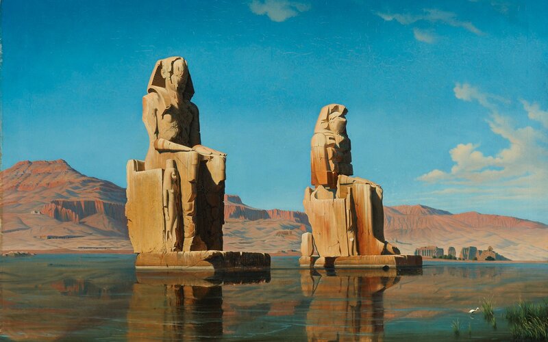 Ancient Statues in Water