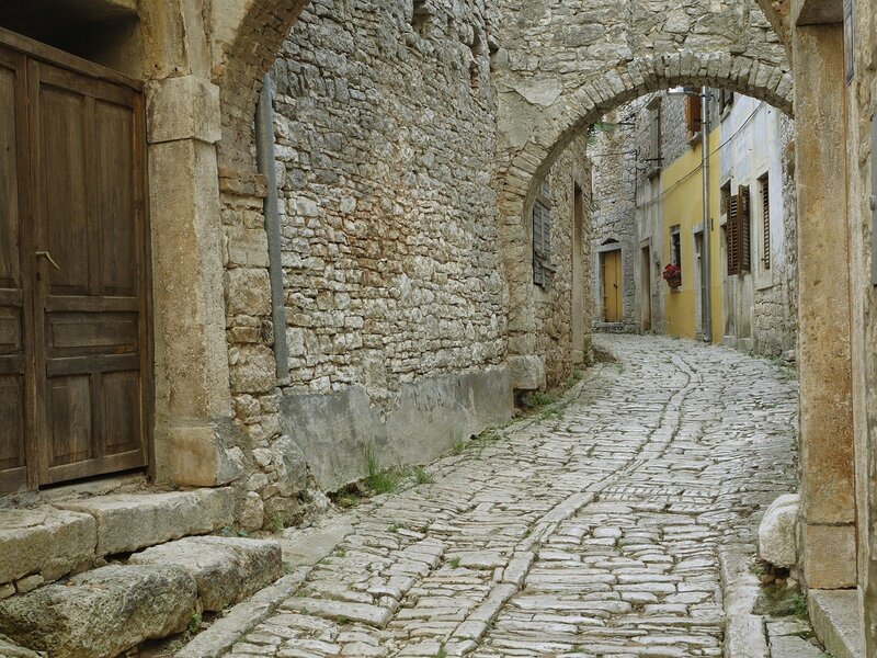 ancient stone alleyway