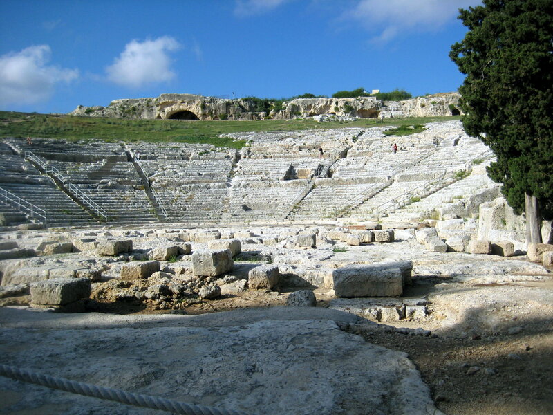 Ancient Stone Amphitheater — White