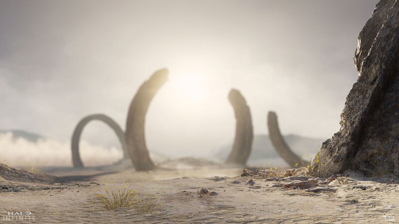 Ancient Stone Arches — Brown, Serene