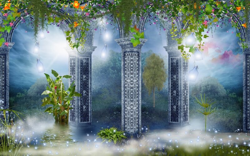 Ancient Stone Arches — Green