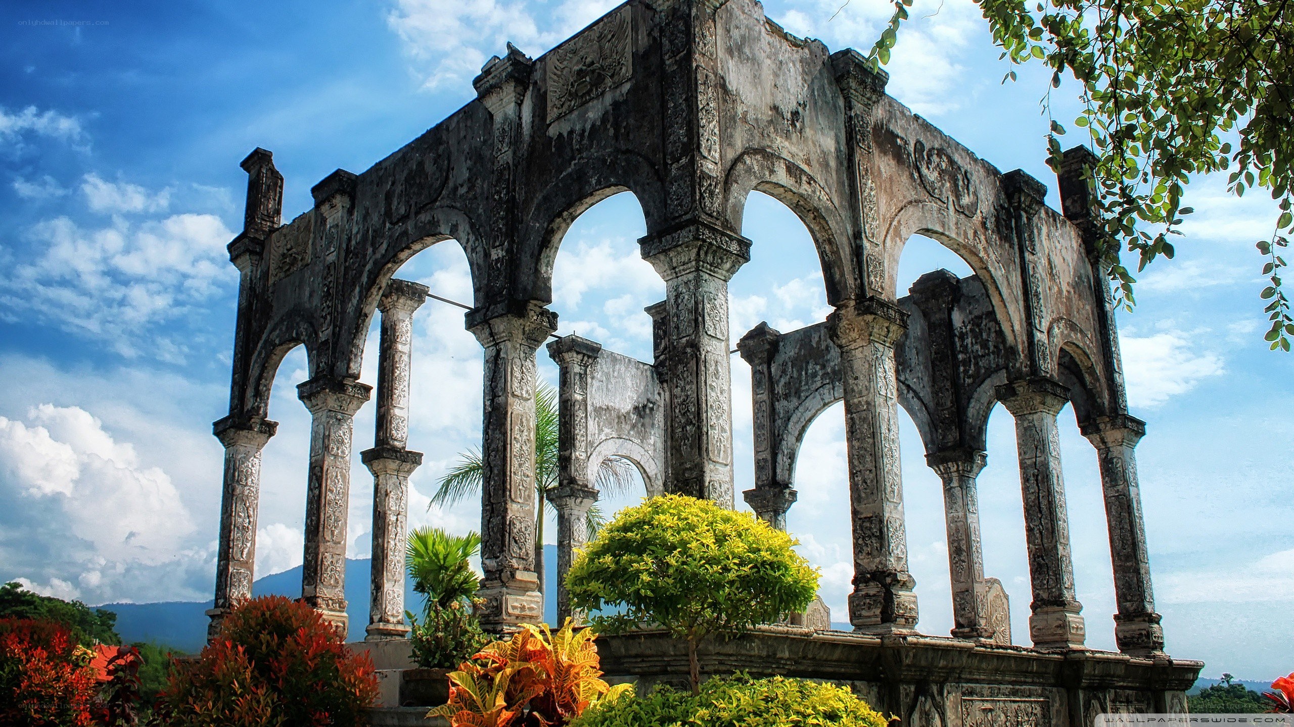 ancient stone arches ruins