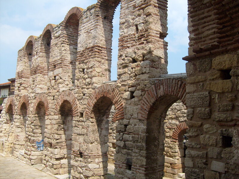 ancient stone arches ruins