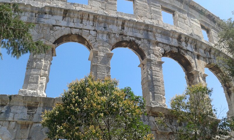 Ancient Stone Arches — White
