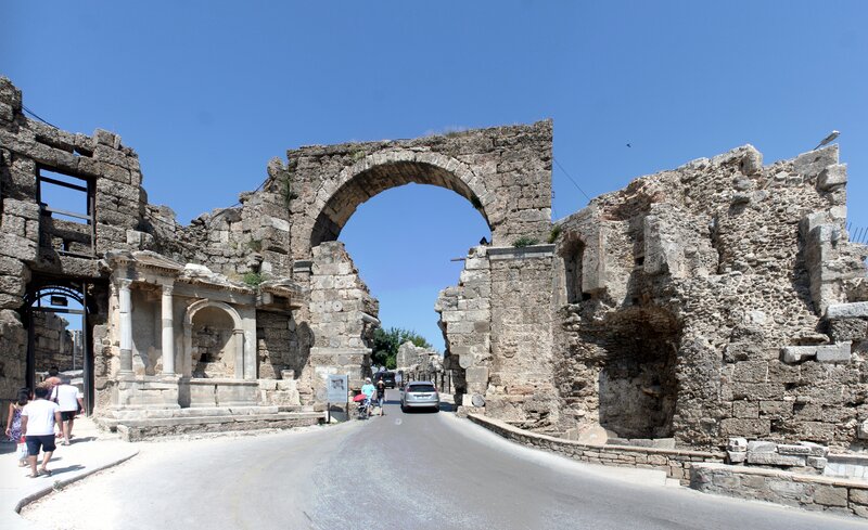 Ancient Stone Archway — Blue, Historical