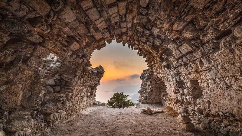 Ancient Stone Archway — Brown
