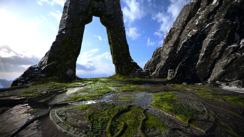Ancient Stone Archway — Green, Serene