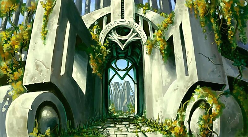 ancient stone archway