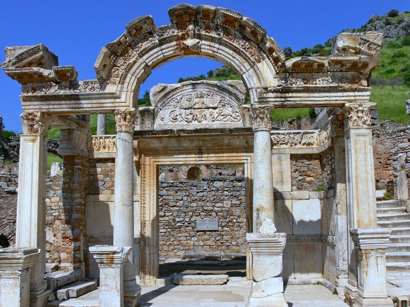 Ancient Stone Archway — White