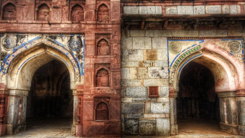 Ancient Stone Archways — Red