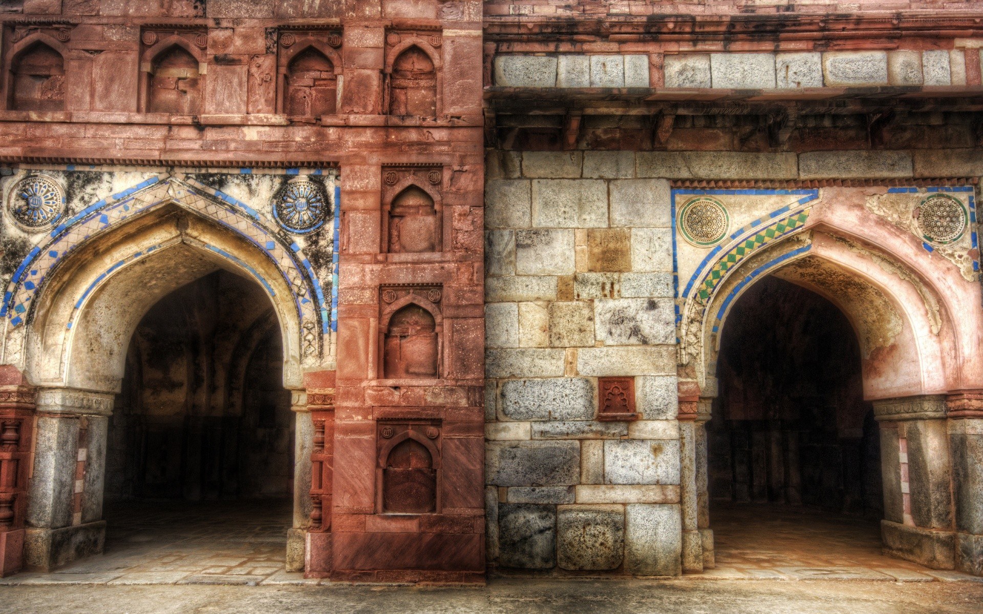 ancient stone archways