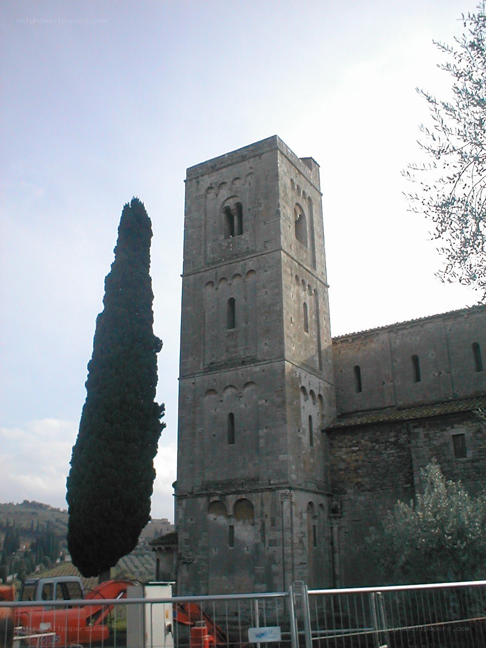 ancient stone bell tower