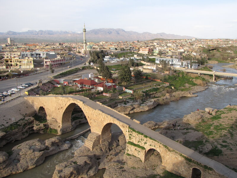 Ancient Stone Bridge — Brown, Serene