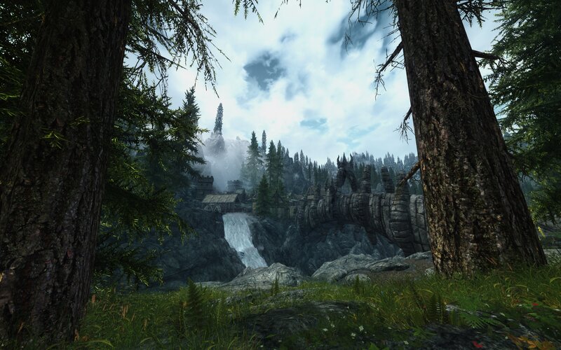 Ancient Stone Bridge — Green, Serene, Morning, 3d Render