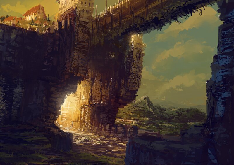 Ancient Stone Bridge — Yellow