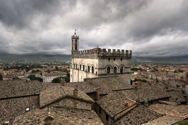 Ancient Stone Building — Gray, Dramatic