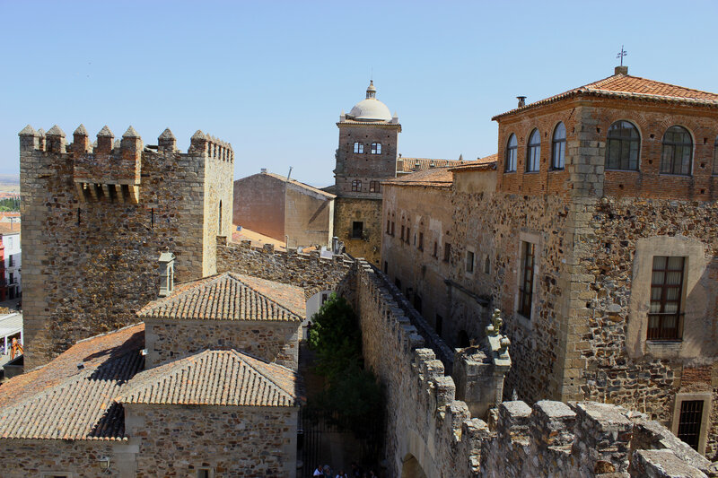ancient stone buildings in spain