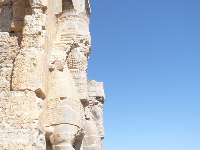 Ancient Stone Carvings — Blue