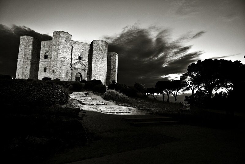 Ancient Stone Castle — Black