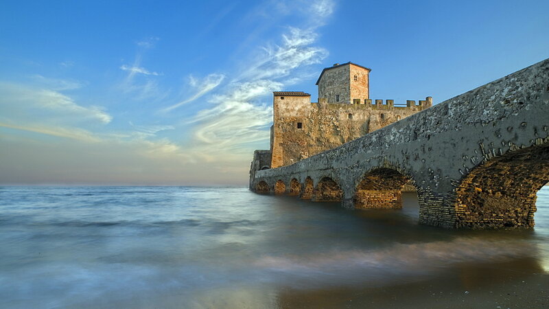 Ancient Stone Castle — Blue, Serene