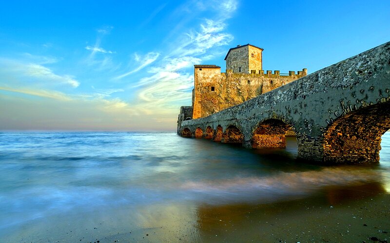 Ancient Stone Castle — Blue