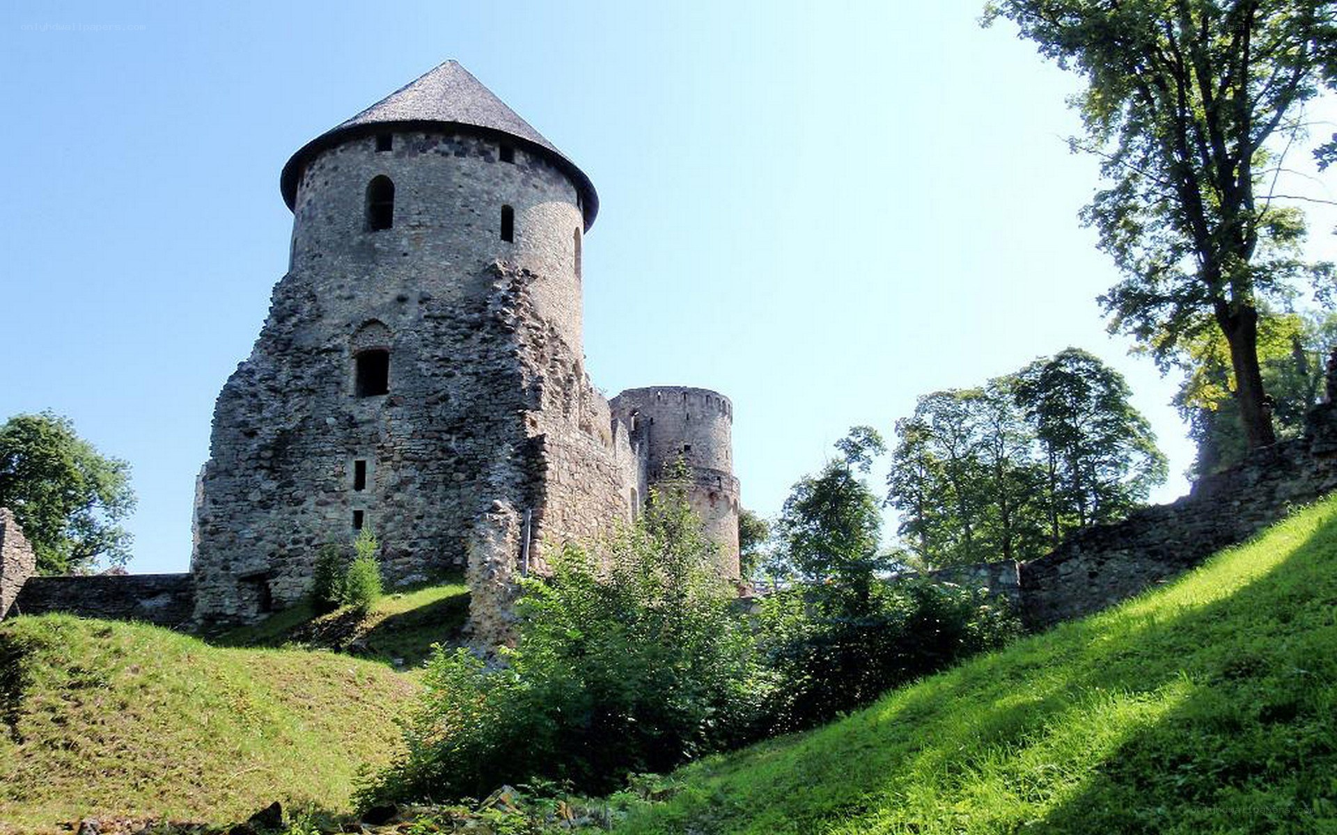 ancient stone castle ruins