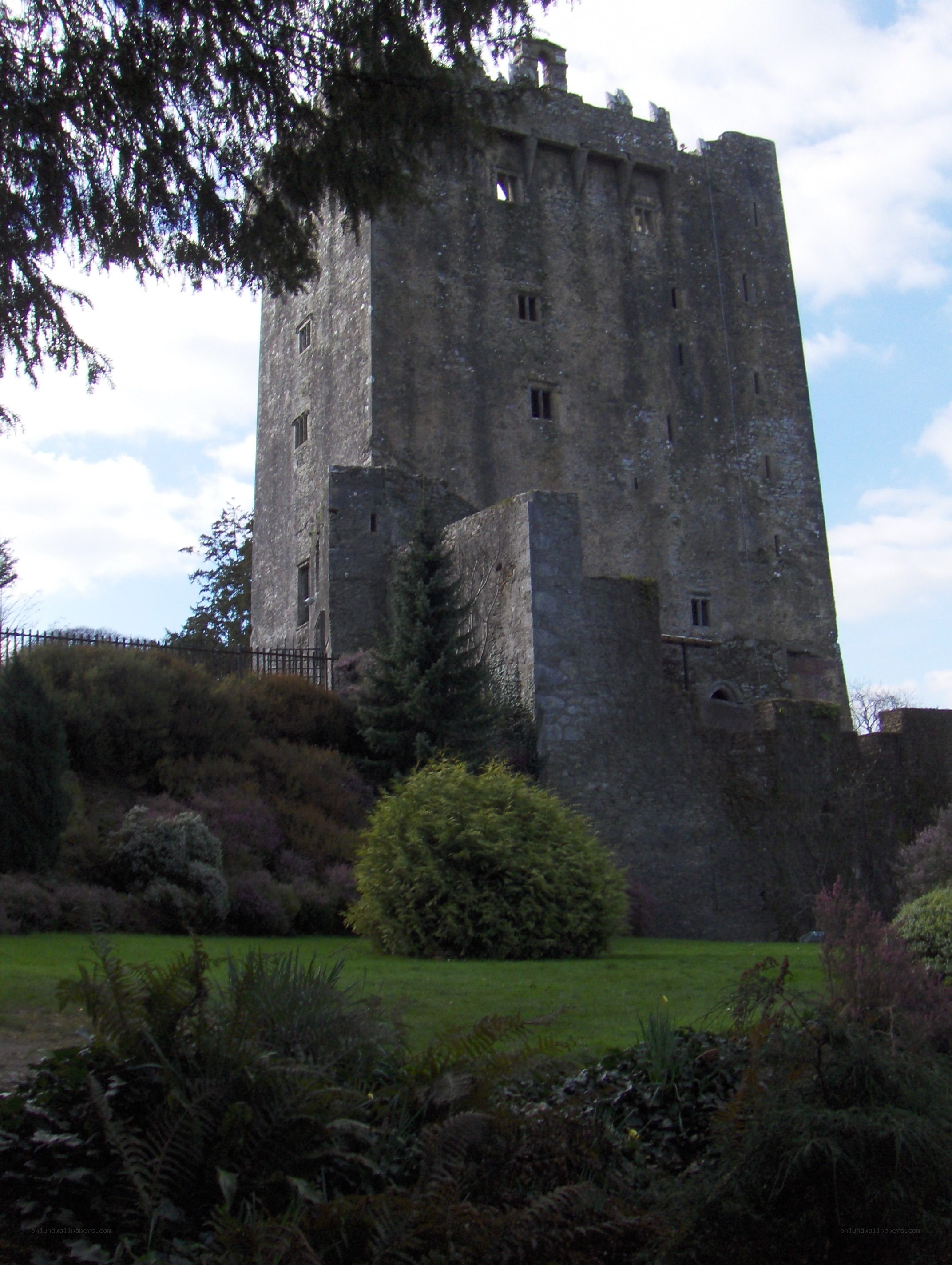 ancient stone castle tower