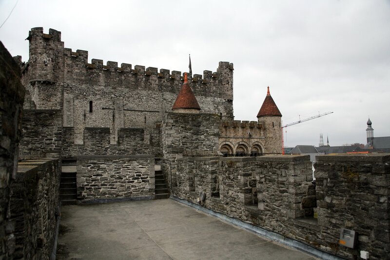 ancient stone castle walls