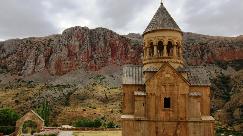 Ancient Stone Church — Brown, Dramatic