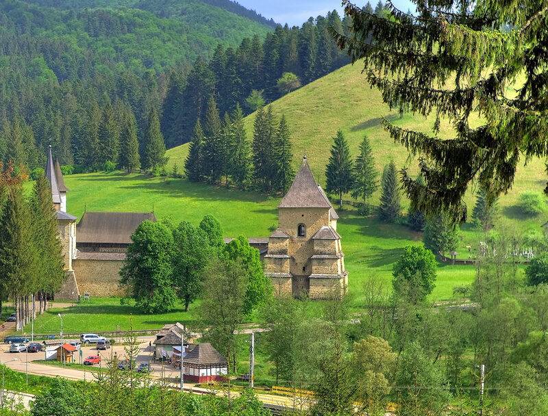 Ancient Stone Church — Green, Serene