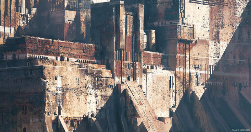 Ancient Stone City — Brown, Dramatic