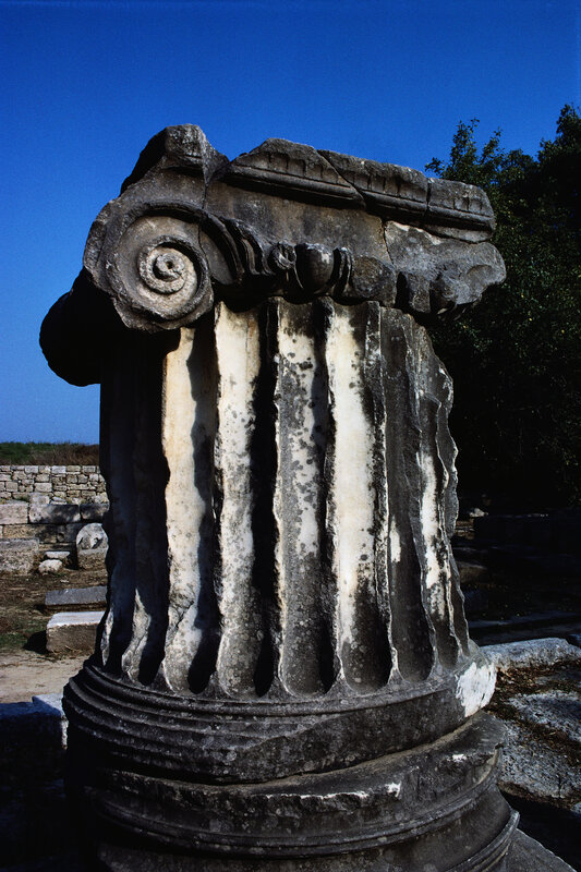 Ancient Stone Column — Gray