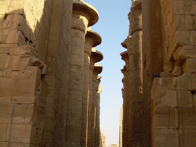 Ancient Stone Columns — Beige, Serene