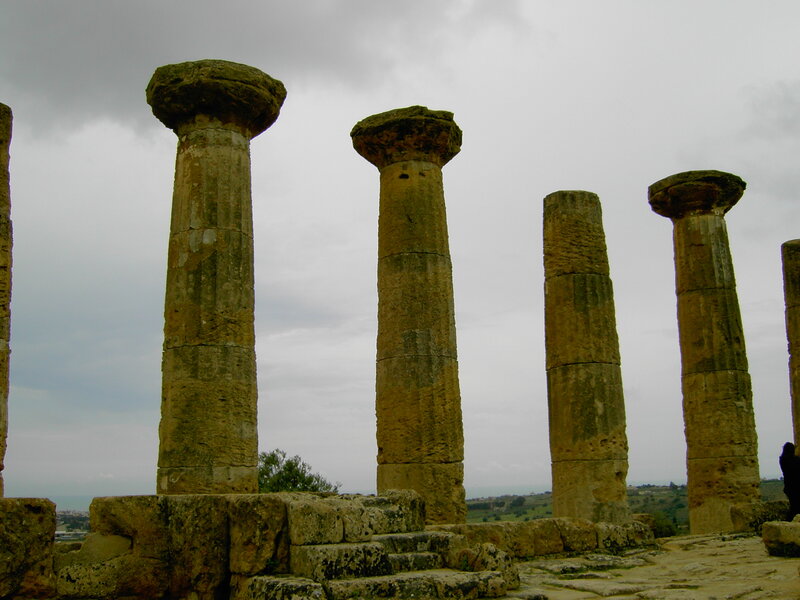 Ancient Stone Columns — Gray