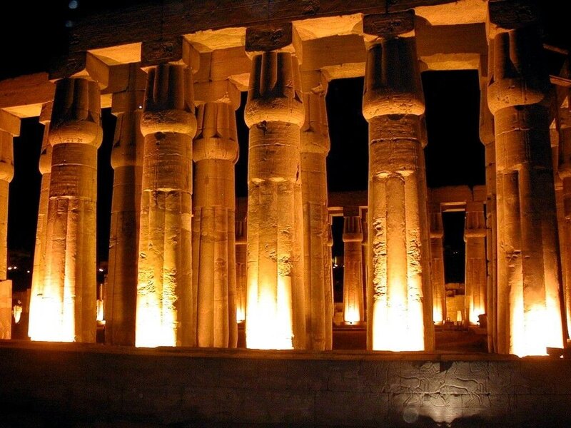 Ancient Stone Columns — Orange