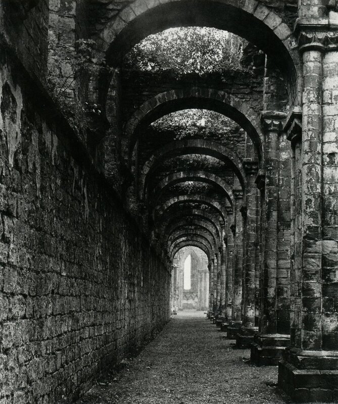 ancient stone corridor