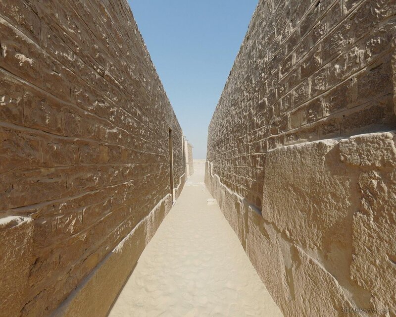 ancient stone corridor