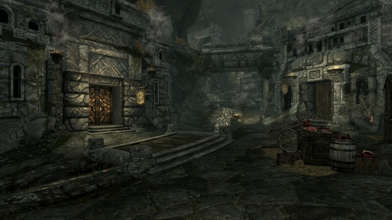 ancient stone courtyard