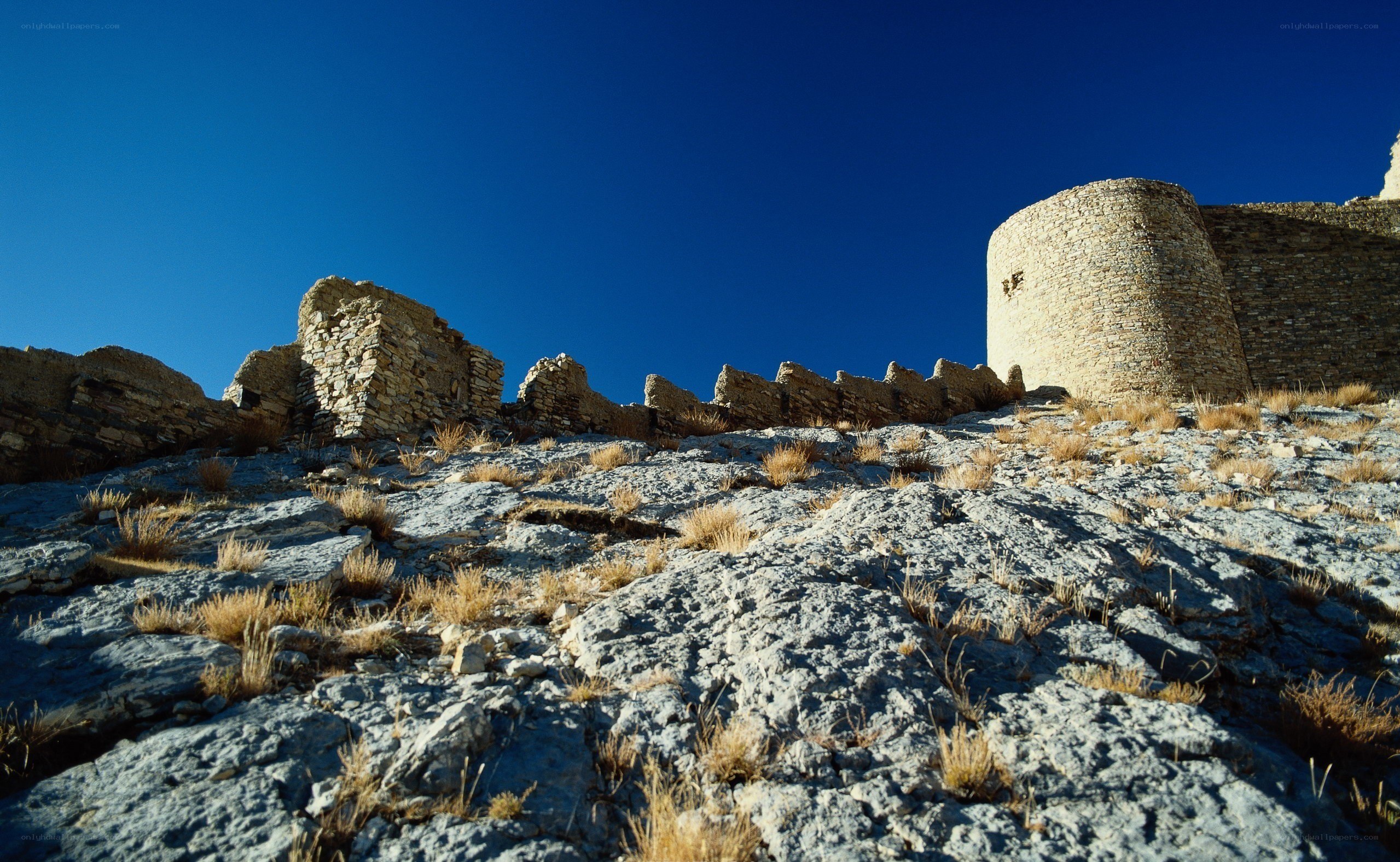 ancient stone fortress ruins
