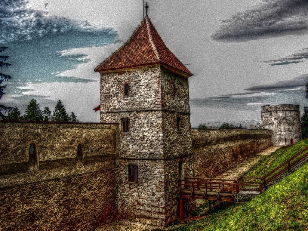 ancient stone fortress tower