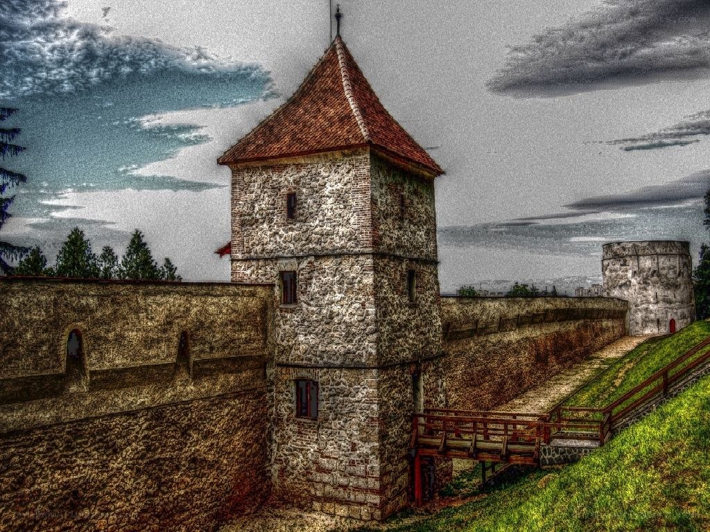 ancient stone fortress tower
