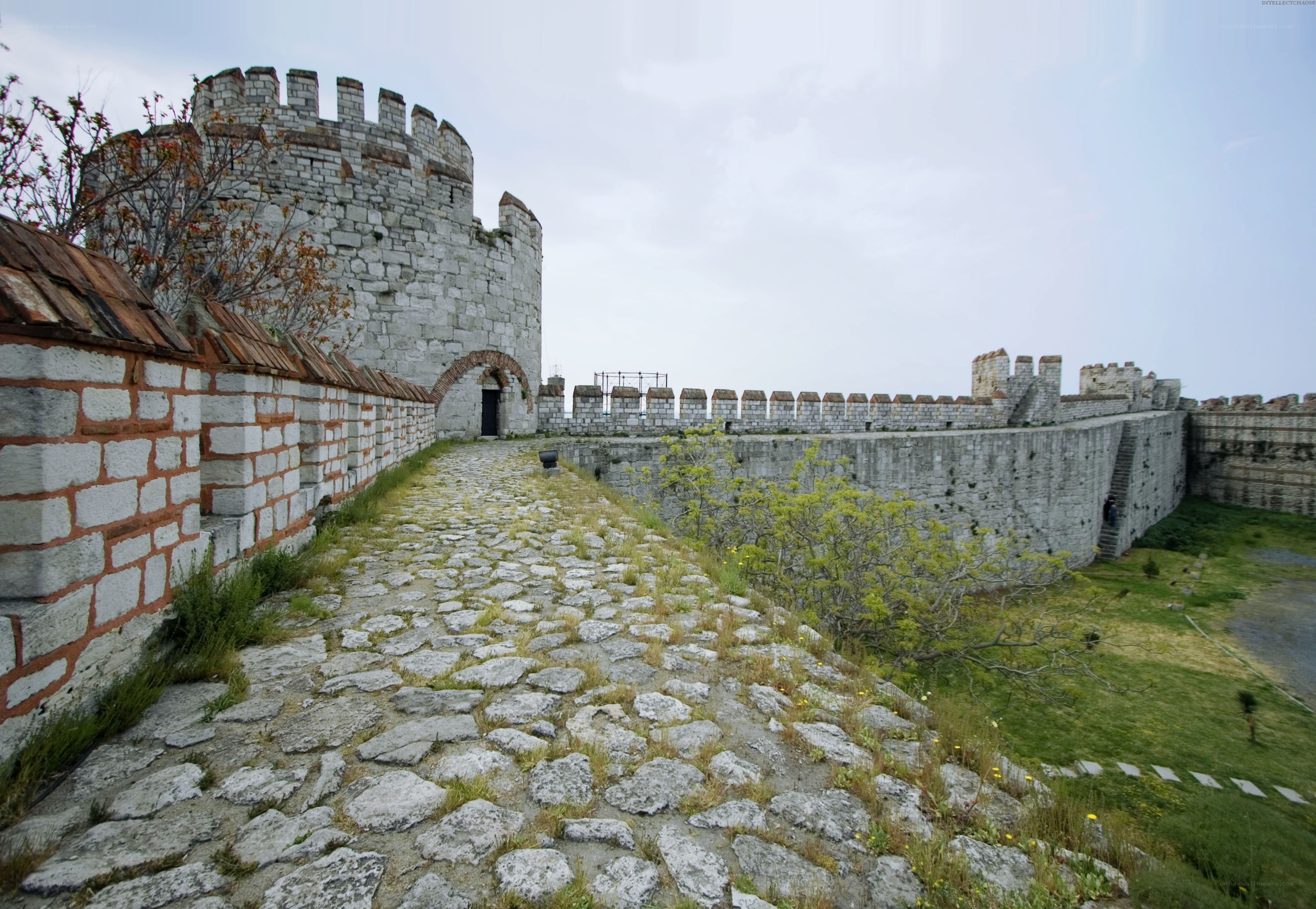 ancient stone fortress wall